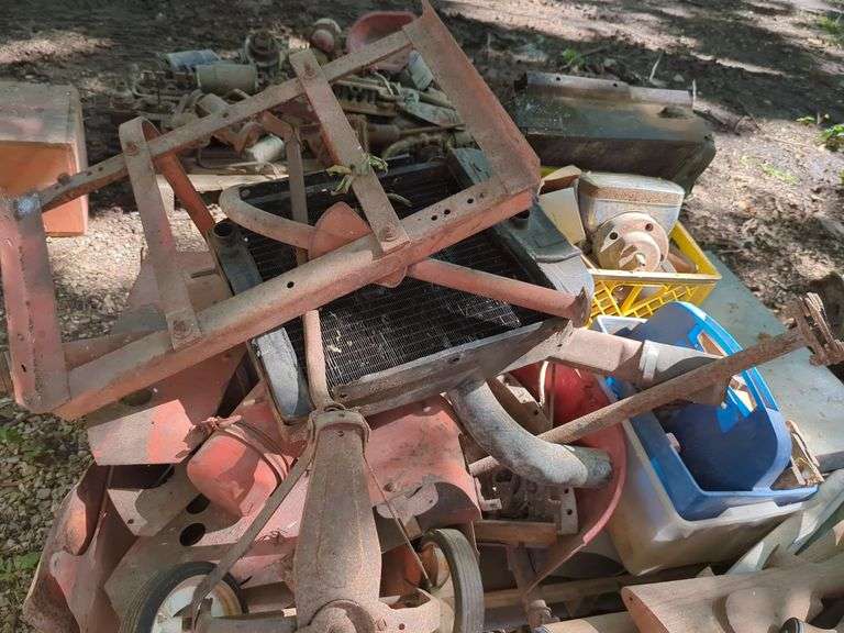 Tractor Parts and Components Including Radiator, Lenses, Mounting Brackets And More, Contents Of Pallet, THURSDAY Pick Up