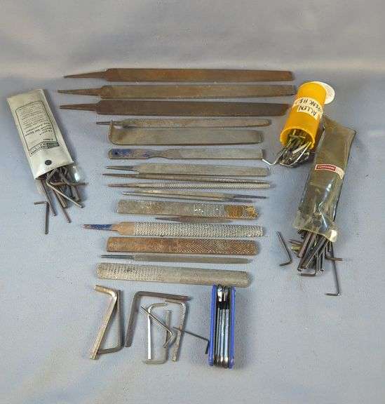 Assorted Flat Files and Allen Wrenches