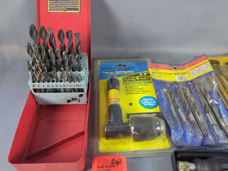 Variety of Drill Bits, Rotary Rasps, and Screw Extractors