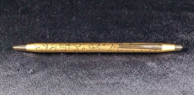 Cross Floral Pattern Pen with Original Box