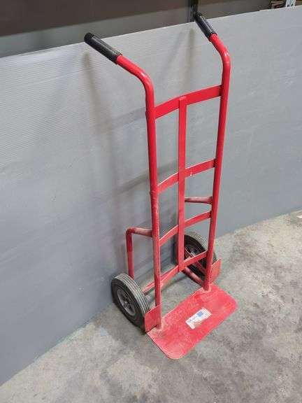 Red Hand Truck / Dolly With Hard Tires