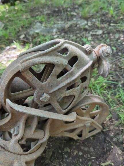Antique Industrial Pulley System