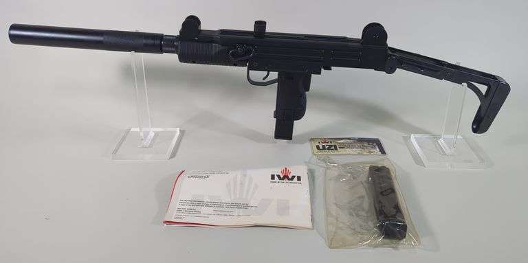 Carl Walther/ Umarex/ IWI Uzi .22 LR HV Rifle SN# WI012162, 2 Total 20 Rd Mags, Underfold Stock, Paperwork image