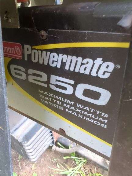 Coleman Powermate 6250 Generator With 10 HP Tecumseh Engine