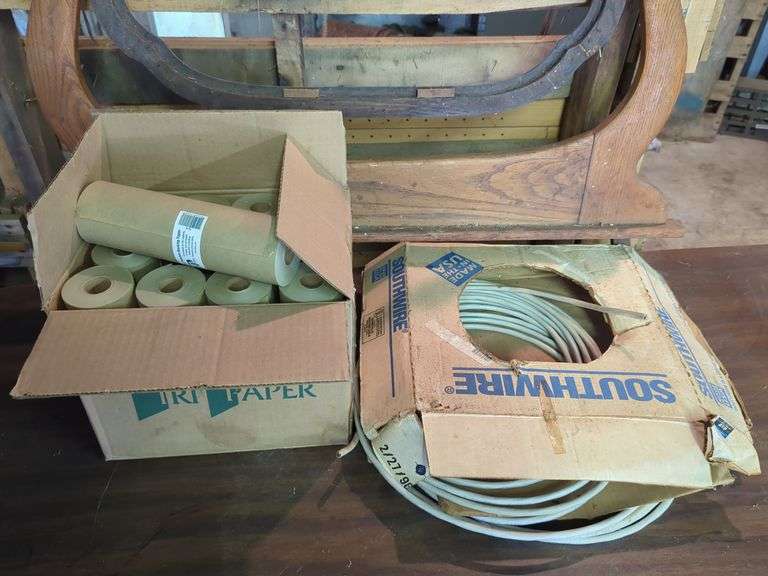 Masking Paper Rolls and Southwire Electrical Cable
