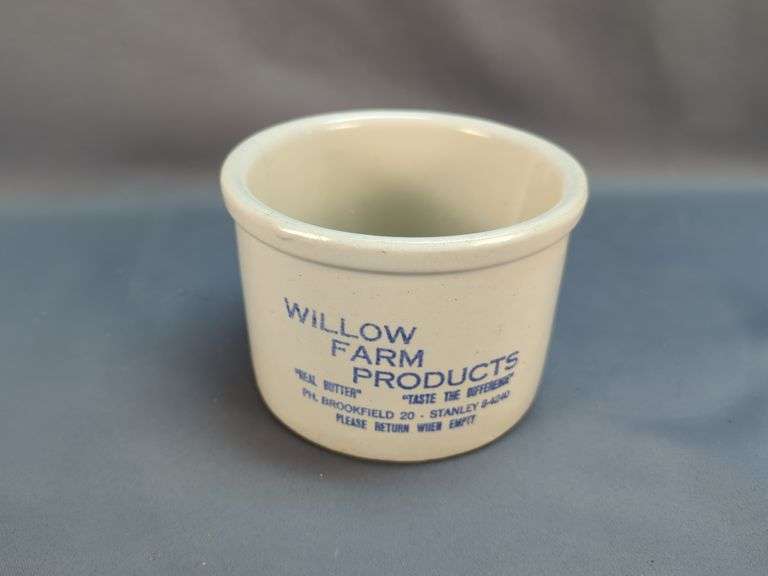 Willow Farm Products Butter Crock