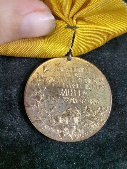 1897 Imperial German Army Military Kaiser Wilhelm Centenary Medal