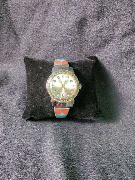 Rouard De Luxe Watch with Southwestern Design And Elastic Stainless Steel Band