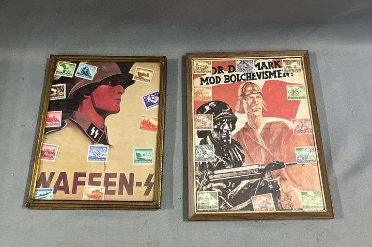 Framed "Day of Heroes" 1943 Issue Stamp Sets