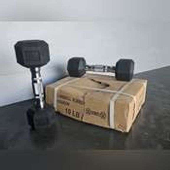 Rubber Hexagon Dumbbell Sets