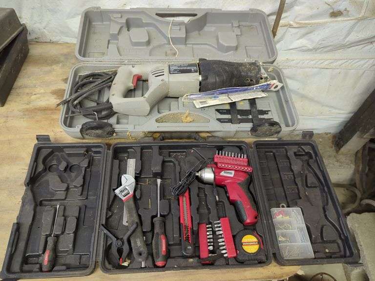 Craftsman Reciprocating Saw & Durabuilt Cordless Screwdriver with Tool Set