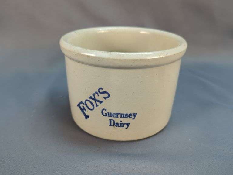 Fox's Guernsey Dairy Stoneware Crock