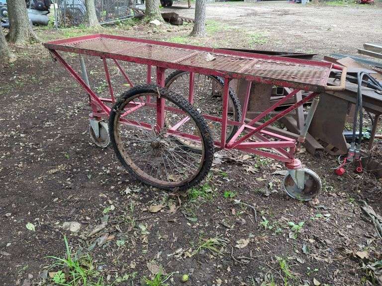 Industrial Metal Cart with Wheels