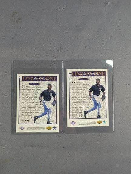 Michael Jordan Trading Card Lot: Baseball and Basketball Cards
