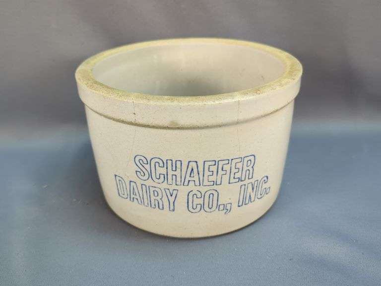 Schaefer Dairy Co. Inc. Stoneware Crock