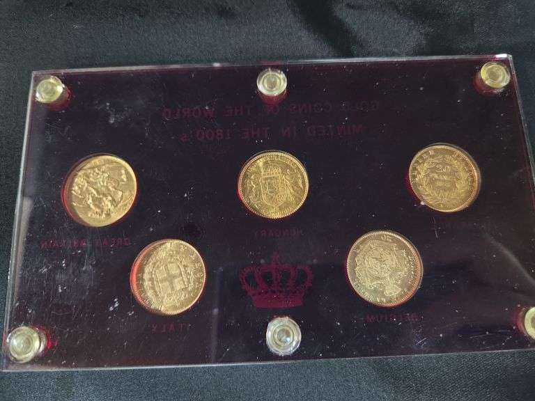 Gold Coins of the World Minted In The 1800's