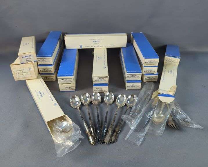 Rogers Silverplate Camelot Flatware Set