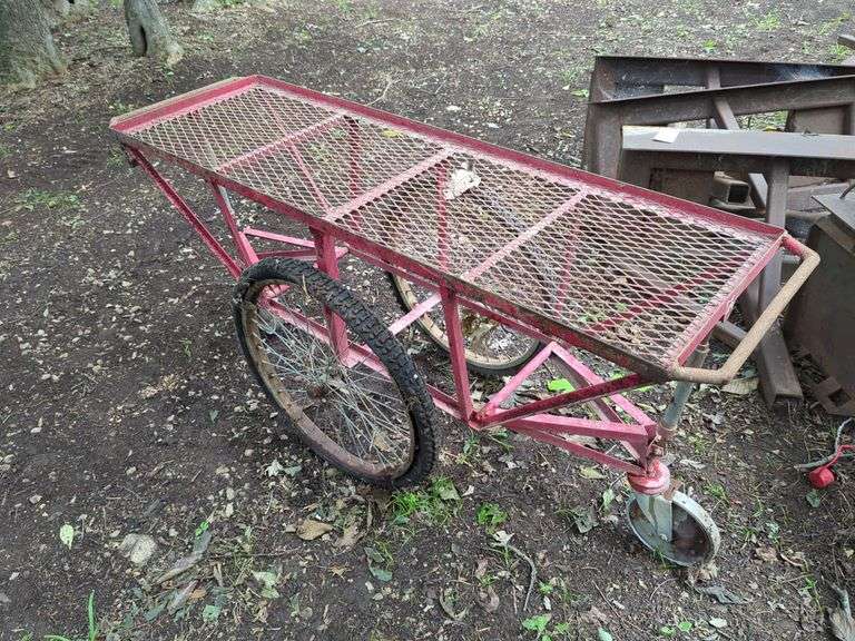 Industrial Metal Cart with Wheels