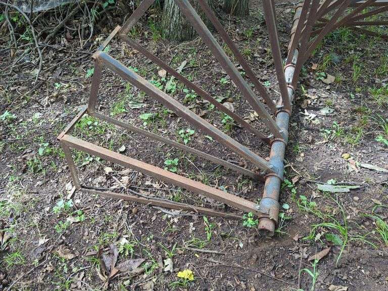 Metal Spiral Staircase Frame, 108" x 37"