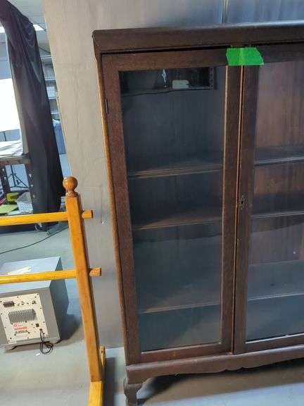 Antique Glass Door Display Cabinet