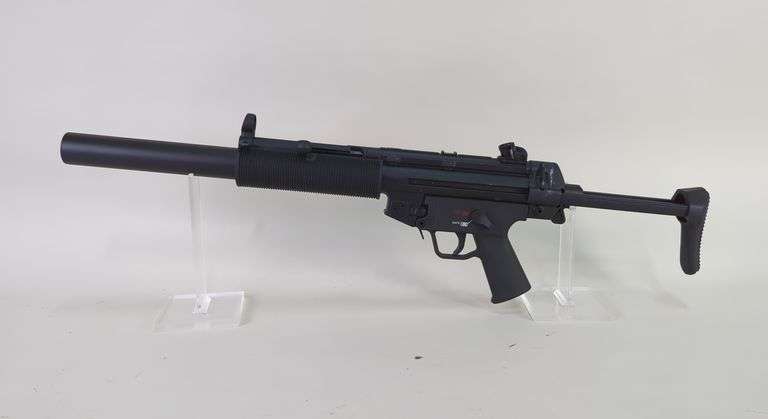 Carl Walther/ Heckler & Koch/ Umarex USA HK MP5 .22 LR HV Rifle SN# HR009821, Adjustable Stock, Rear Peep Sight, Action On Left Side, No Mag image