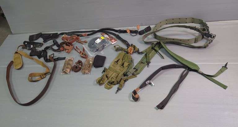 Nylon Shoulder Straps, Utility Belts, Leather Suspenders, Bag Handles And More, Contents Of Tote image