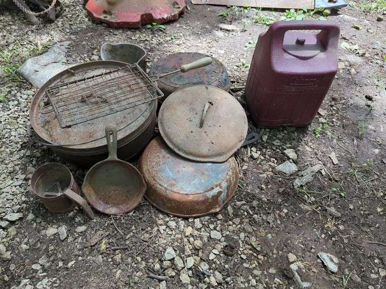 Camping and Outdoor Cooking Lot - Cast Iron, Lantern, and More!