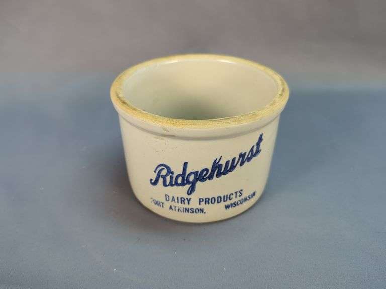 Ridgehurst Dairy Products Stoneware Crock