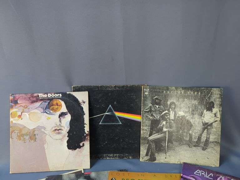 Collection of 12" Vinyl Records: Pink Floyd, The Doors, REO Speedwagon, and More