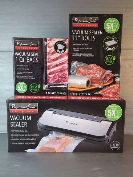 Professional Series Collezioni Vacuum Sealer with Bags and Rolls