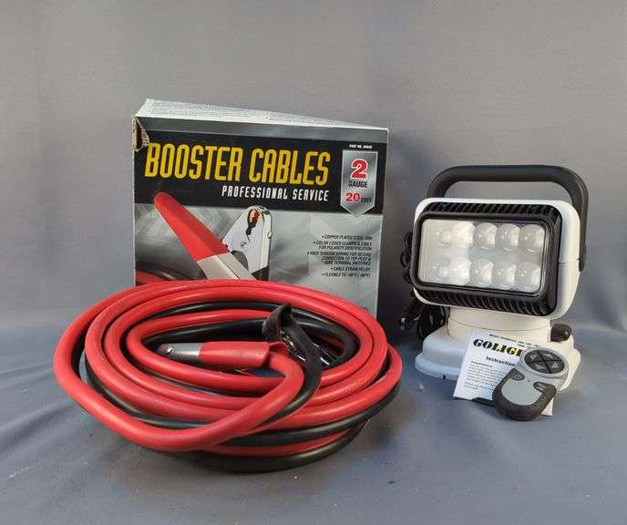 GoLight LED Remote Spotlight and Booster Cables