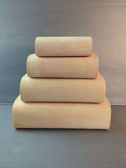 Graduated Soft Bamboo Wood Storage Boxes