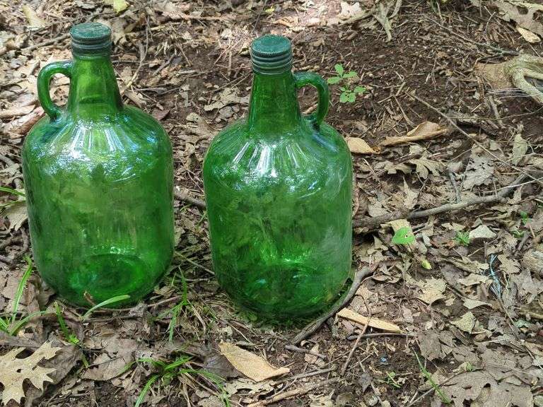 Glass Jugs, Qty 2