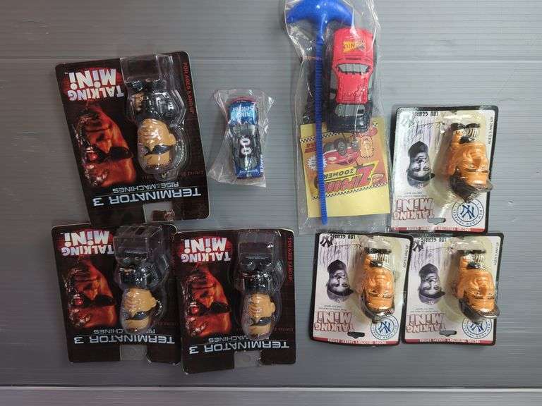Ford Thunderbird Diecast Cars, Jeff Gordon #24 Dupont/Peanuts NASCAR Diecast Car, Terminator 3 Talking Mini, And More