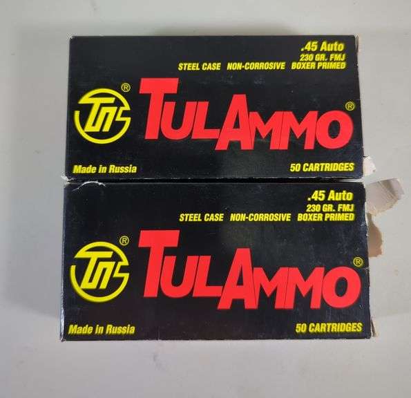 TulAmmo .45 Auto Steel Case Ammo, Approx 100 Rds, Local Pickup Only image