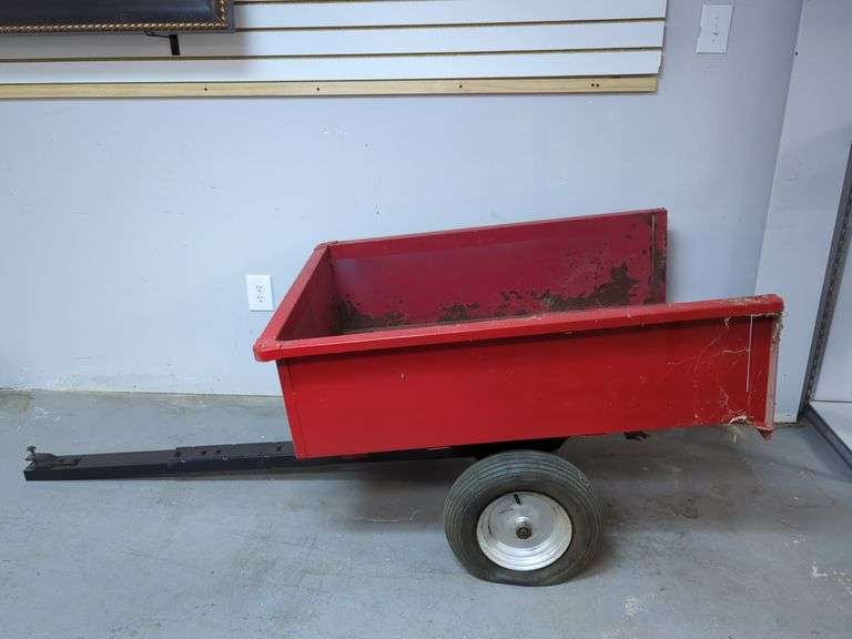 Red Utility Dump Bed Cart