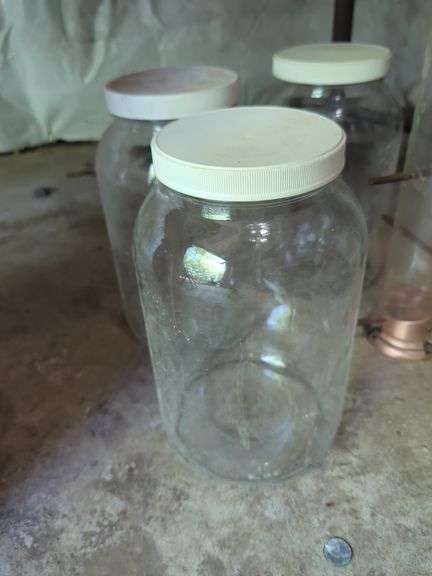 Gallon Glass Jars and a Woodlink Bird Feeder