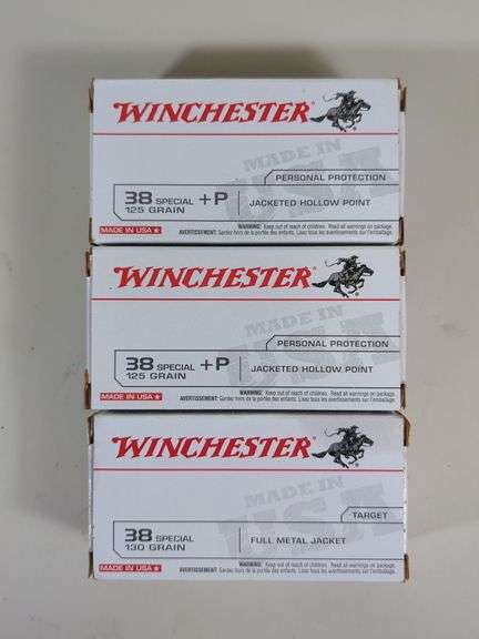 Winchester .38 Spl And .38 Spl+P Ammo, Approx 150 Rds, Local Pickup Only image