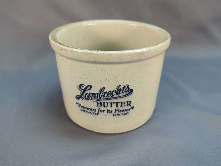 Lambrecht's Butter Crock, "Famous for its Flavor", Milwaukee/Chicago
