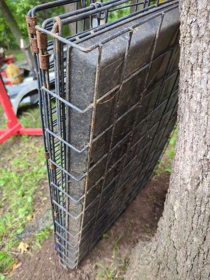Wire Dog Cages, Qty 2