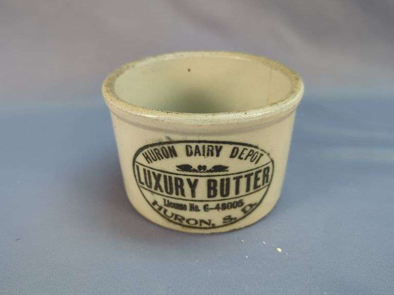 Huron Dairy Depot Luxury Butter Stoneware Crock
