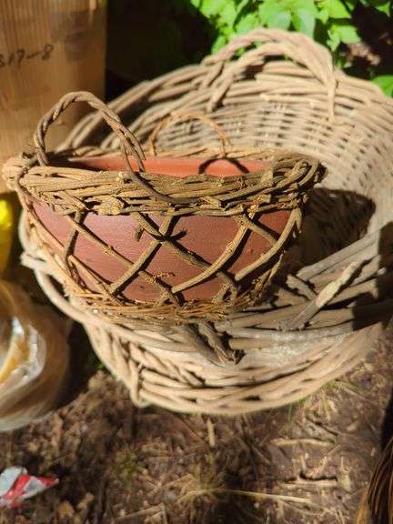 Set of Woven Willow Baskets