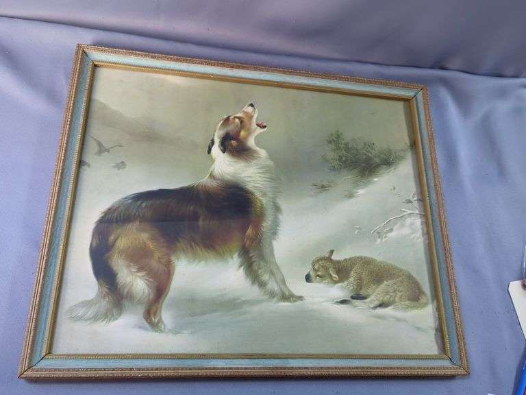 Albrecht Schenck Framed "Found" Lithograph Print