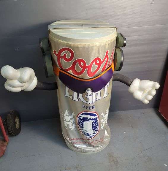 Coors Light Dancing Beer Can Promotional Mascot Figure
