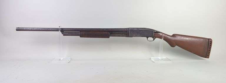 Remington 12 ga Pump Action Shotgun SN# 38049, 31.5" Bbl, Stock Damaged By Receiver, Loose Butt Plate image