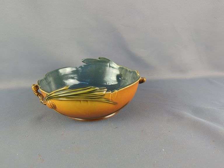Roseville Pottery Bowl Pine Cone Pattern