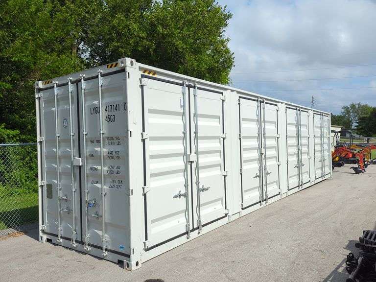 2025 40' High Cube Multi-Door Container - One Trip - Unused, Connex Load Out Will Be By Appointment Friday Afternoon Following The Load Out