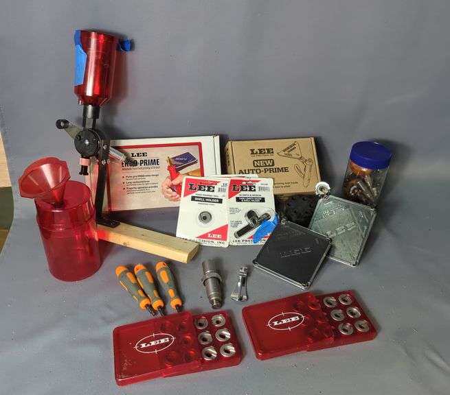 Reloading Supplies, Includes Lee Auto Prime And Ergo-Prime, Hand Priming Tool Shell Holders, .308-H7 Die, Powder Measure And More image