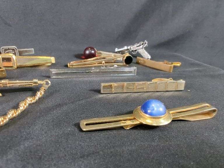 Men's Tie Clip/bar Collection, Qty 17