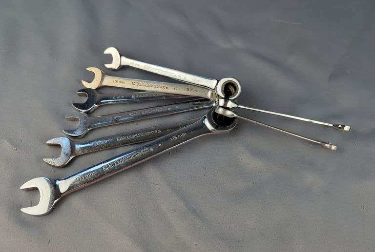 GearWrench Metric Ratcheting Combination Wrenches